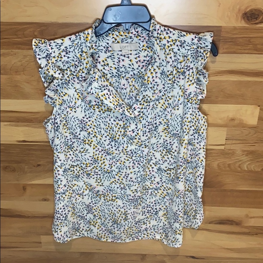 Loft flutter sleeve top